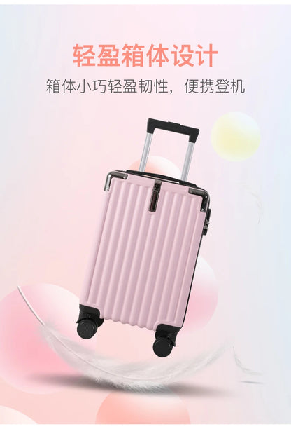 18 inch Student suitcase Travel Bag Women's Bag Back to School Spinner Wheel Suitcase Carry-On Boarding Travel