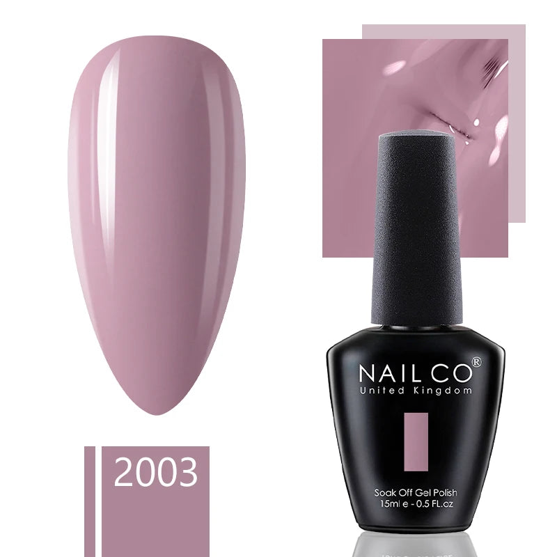 NAILCO 15ml Gel Nail Polish Nude Pink Gellak Color Series Gel Lacquer Set For Nails Glitter UV Nail Art LED Flower Gel Varnishes