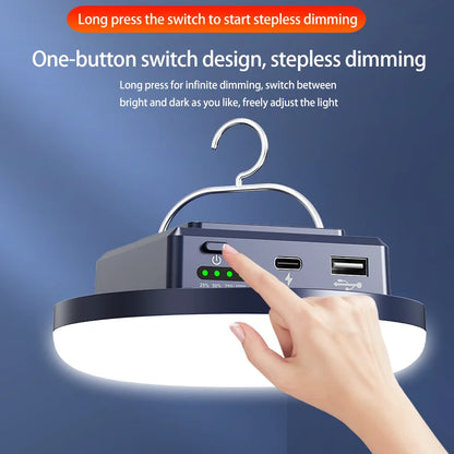 Camping Light LED Lantern Portable 4 Lighting Modes Hanging Rechargeable Outdoor Tent Emergency Light Camping with Magnet