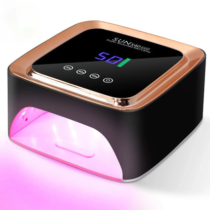 Professional UV LED Nail Lamp 57 LED Light Beads Rechargeable Nail Dryer Quickly Cure All Gel Nail Polish Curing Lamp Tool