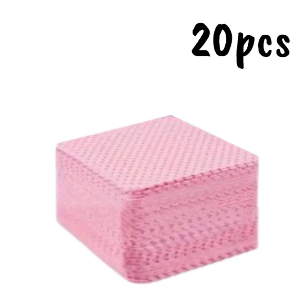 20/100/200/400/600pcs Lint-Free Nail Wipes Gel Cleansing Tissues Aluminum-Free Nail Polish Remover Pads for NaiArt Beauty Cleaning Care Tool