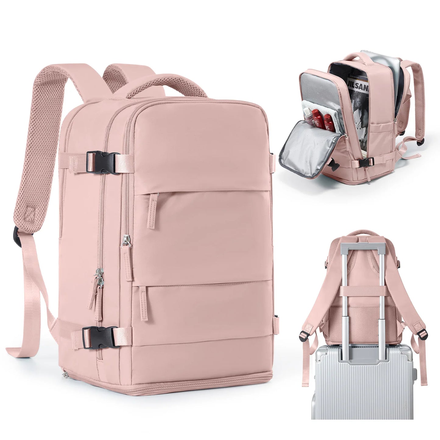 Women & Men Hand Luggage Backpack Business College Laptop Travel Backpack Waterproof Carry on mochila viaje cabina avion 40x20x25