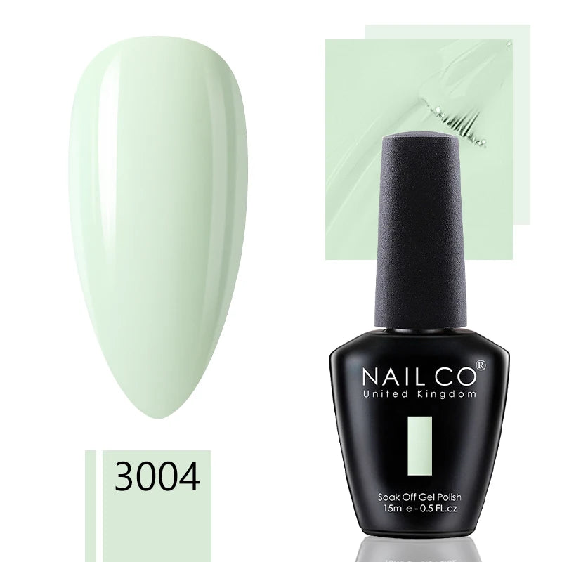 NAILCO 15ml Gel Nail Polish Nude Pink Gellak Color Series Gel Lacquer Set For Nails Glitter UV Nail Art LED Flower Gel Varnishes