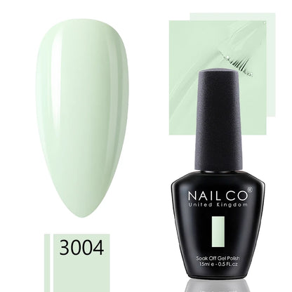 NAILCO 15ml Gel Nail Polish Nude Pink Gellak Color Series Gel Lacquer Set For Nails Glitter UV Nail Art LED Flower Gel Varnishes