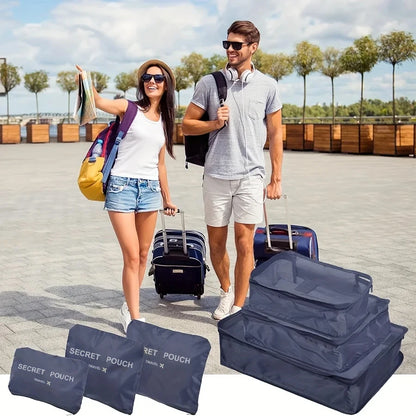 6pcs Travel Luggage Storage Bags, Versatile Lightweight Storage Pouch, Dustproof Duffle Bag