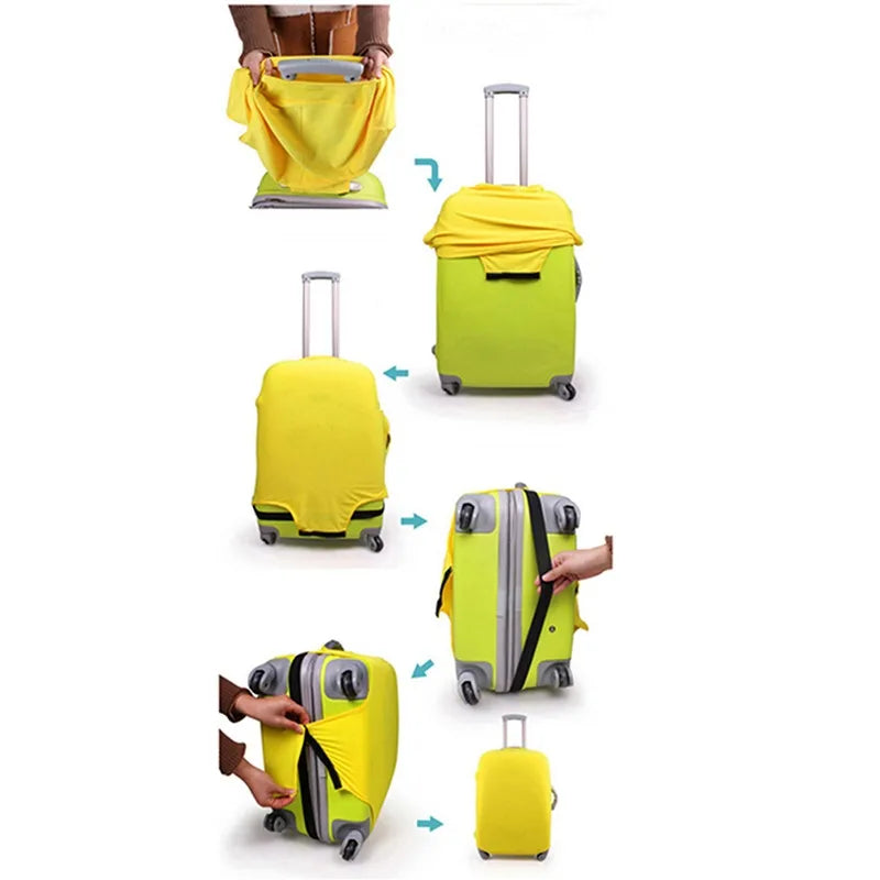 Luggage Protection Cover Dustproof Travel Bag Protector Spinner Suitcase Accessories Universal Fit Lightweight Easy Storage