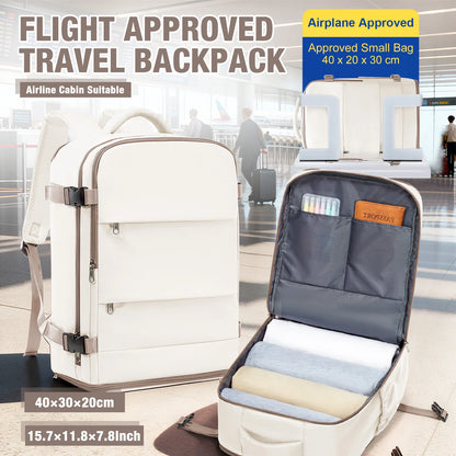 Women & Men Hand Luggage Backpack Business College Laptop Travel Backpack Waterproof Carry on mochila viaje cabina avion 40x20x25
