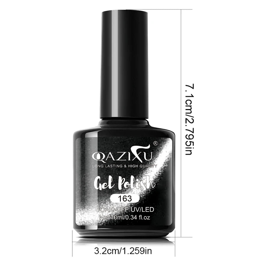 6pcs Black White Nail Gel Polish Set 10Ml Soak Off UV LED Varnish Manicure Tools Design for Home Salon Nail Art DIY