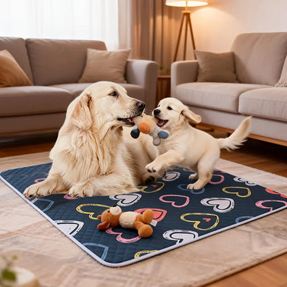 Kemorela 2pcs Dog Bed Dog Training Pads Washable Reusable Odor Resistant Durable Easy to Clean Suitable for all Seasons