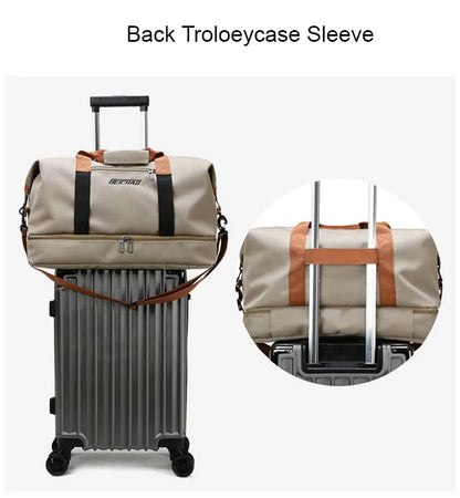 Travel Gym Bag Short-distance Luggage Portable Fitness Bags Shoulder Crossbody Chest Bag Handbags Duffle Carry-On Weekender Bag