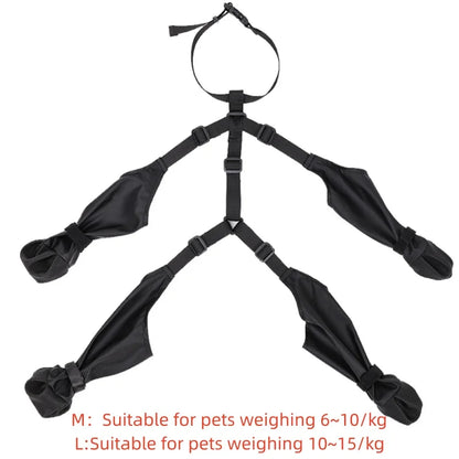 Waterproof Dog Boots Anti-Slip Dog Shoes Pet Paw Protector Dog Rain Booties Dog Outdoor Sock Shoes for Walking Running Hiking