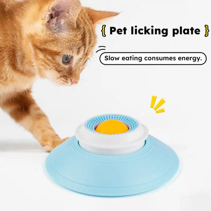 Non-Slip (Stay in Place) Dog Lick Ball Toy Slow Feeder for Dog Cat Liquid Food Calming Enrichment Toy for Bathing Grooming Anxiety Relief Lick Mat