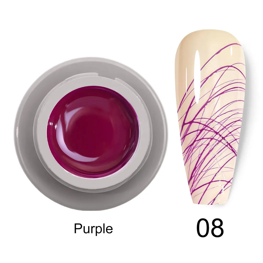 Venalisa 8ml UV LED Nail Art Gel Professional Nail Paint Polish Lacquer Emboss Liner Spider Gels for Perfect Manicure