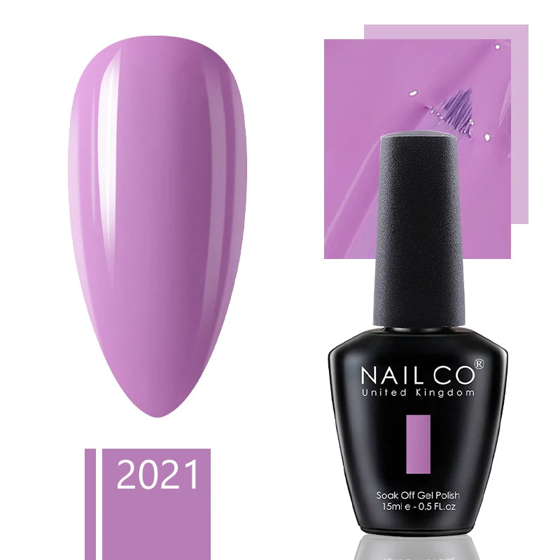 NAILCO 15ml Gel Nail Polish Nude Pink Gellak Color Series Gel Lacquer Set For Nails Glitter UV Nail Art LED Flower Gel Varnishes
