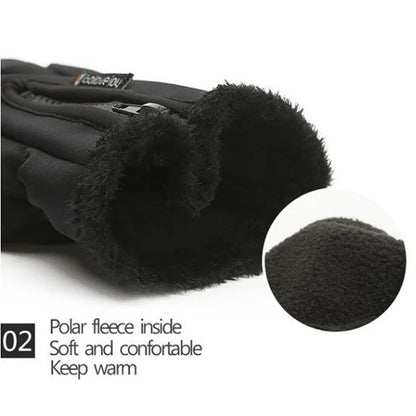 Motorcycle Gloves Outdoor Winter Thermal Fleece Lined Water Resistant Touch Screen Motorbike Riding Waterproof
