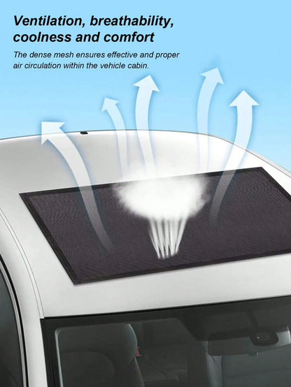 Car Sunroof Mosquito Net Magnetic Sun Shade Mesh UV Heat Protection Breathable Anti-Mosquito Dust Proof for Sedan SUV