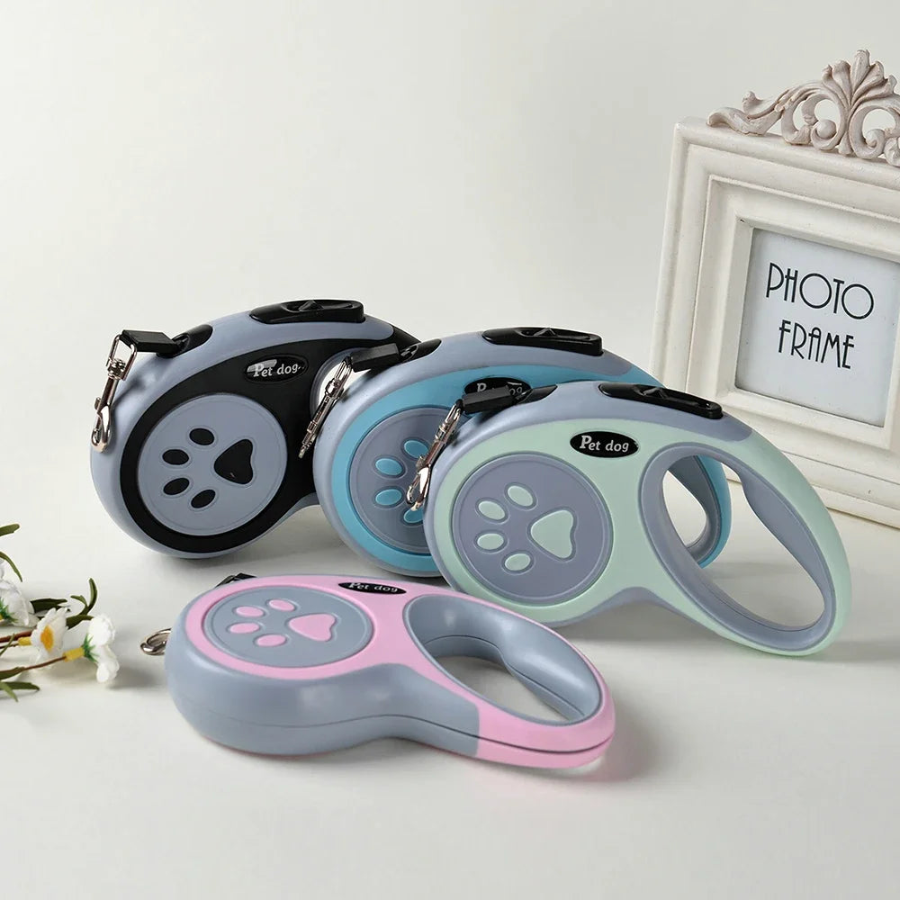 3 Meters 5 Meters Nylon Pet Dog Leash for Small Medium Dogs Cat Outdoor Hiking Retractable Puppy Belt Chihuahua Bulldog Supplies