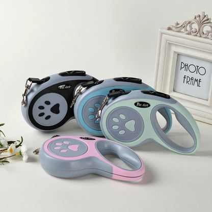 3 Meters 5 Meters Nylon Pet Dog Leash for Small Medium Dogs Cat Outdoor Hiking Retractable Puppy Belt Chihuahua Bulldog Supplies