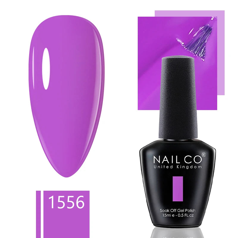 NAILCO 15ml Gel Nail Polish Nude Pink Gellak Color Series Gel Lacquer Set For Nails Glitter UV Nail Art LED Flower Gel Varnishes