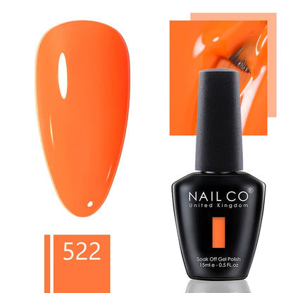 NAILCO 15ml Gel Nail Polish Nude Pink Gellak Color Series Gel Lacquer Set For Nails Glitter UV Nail Art LED Flower Gel Varnishes