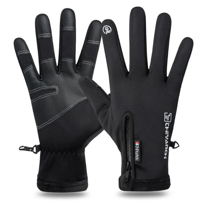 Winter Gloves -40 ℃ Waterproof Thermal Touch Screen Thermal Windproof Warm Gloves Cold Running Riding Sports Hiking Ski Gloves