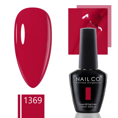 NAILCO 15ml Gel Nail Polish Nude Pink Gellak Color Series Gel Lacquer Set For Nails Glitter UV Nail Art LED Flower Gel Varnishes