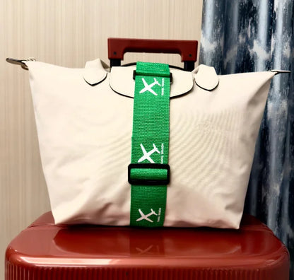 Aircraft printed nylon luggage fixed strap with one pack