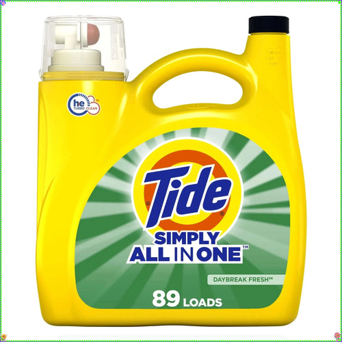 Tide Liquid Laundry Detergent Simply All in One,117 oz, 89 Loads