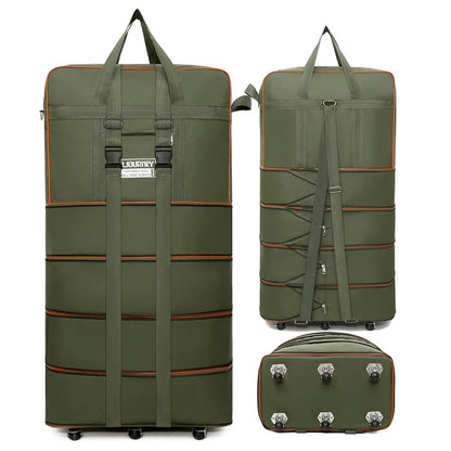 Folding Travel Bag Suitcase Spinner Wheel Abroad 158 Air Consignment Large Capacity Telescopic Duffle Bag