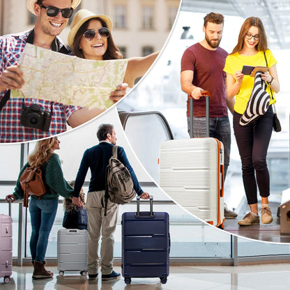 Travel Suitcase set 3 Piece Rolling Carry on Luggage Set Women Men Trolley Case Backpack Boarding Cabin Suitcase Wheels 20 24''