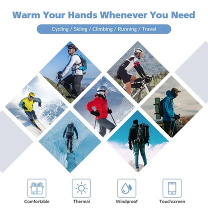 Winter Gloves -40 ℃ Waterproof Thermal Touch Screen Thermal Windproof Warm Gloves Cold Running Riding Sports Hiking Ski Gloves