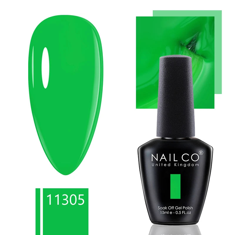 NAILCO 15ml Gel Nail Polish Nude Pink Gellak Color Series Gel Lacquer Set For Nails Glitter UV Nail Art LED Flower Gel Varnishes