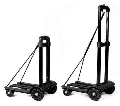 2/4 Wheeled Small Truck with Foldable Pull Rod, Portable Shopping Cart, Household Grocery Cart, Small Pull Cart, Luggage Cart