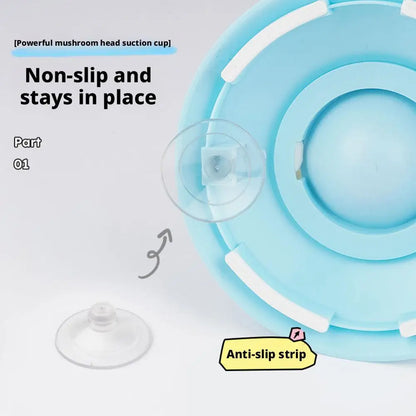Non-Slip (Stay in Place) Dog Lick Ball Toy Slow Feeder for Dog Cat Liquid Food Calming Enrichment Toy for Bathing Grooming Anxiety Relief Lick Mat