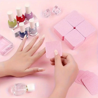 20/100/200/400/600pcs Lint-Free Nail Wipes Gel Cleansing Tissues Aluminum-Free Nail Polish Remover Pads for NaiArt Beauty Cleaning Care Tool