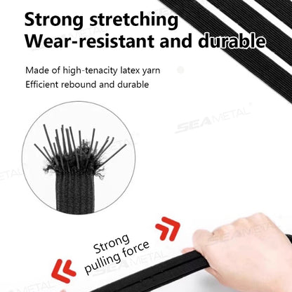BLALION Motorcycle Luggage Strap Universal Elastic Suitcase with Safety Hook-Versatile Helmet Mesh Gear Transport Durable Sleek