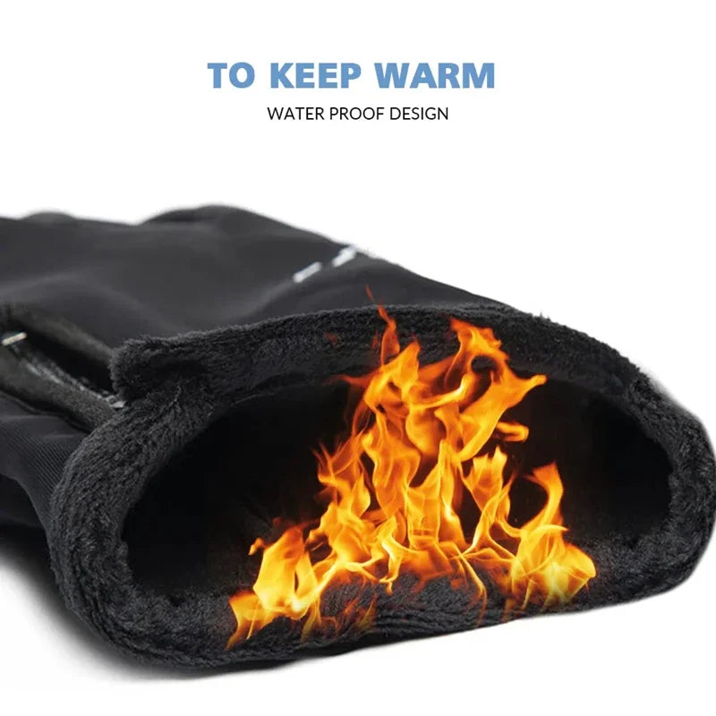Winter Gloves -40 ℃ Waterproof Thermal Touch Screen Thermal Windproof Warm Gloves Cold Running Riding Sports Hiking Ski Gloves