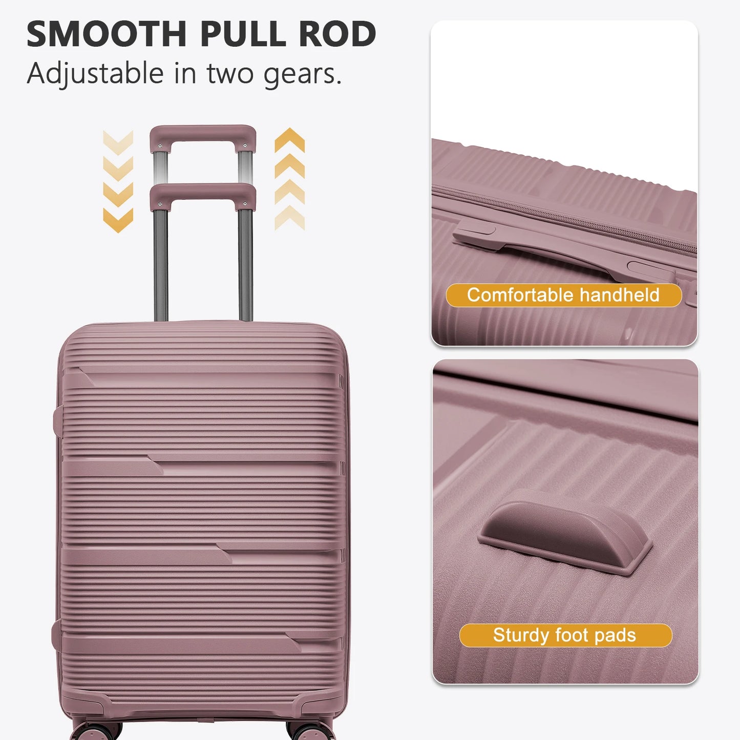 Travel Suitcase set 3 Piece Rolling Carry on Luggage Set Women Men Trolley Case Backpack Boarding Cabin Suitcase Wheels 20 24''