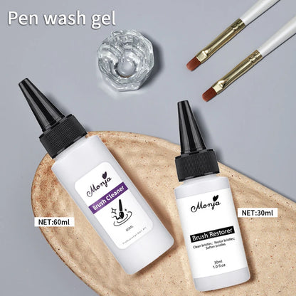 Quick-Degreasing Nail Cleanser 30/60ml - Acrylic & UV Gel Remover for Professional Manicure Tools