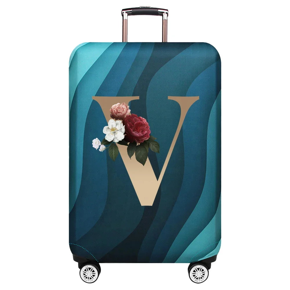 Luggage Protective Cover Dust Cover Anti-Scratch Portable Suitcase Trunk Holders Case Travel Accessories Gold Letter Printing