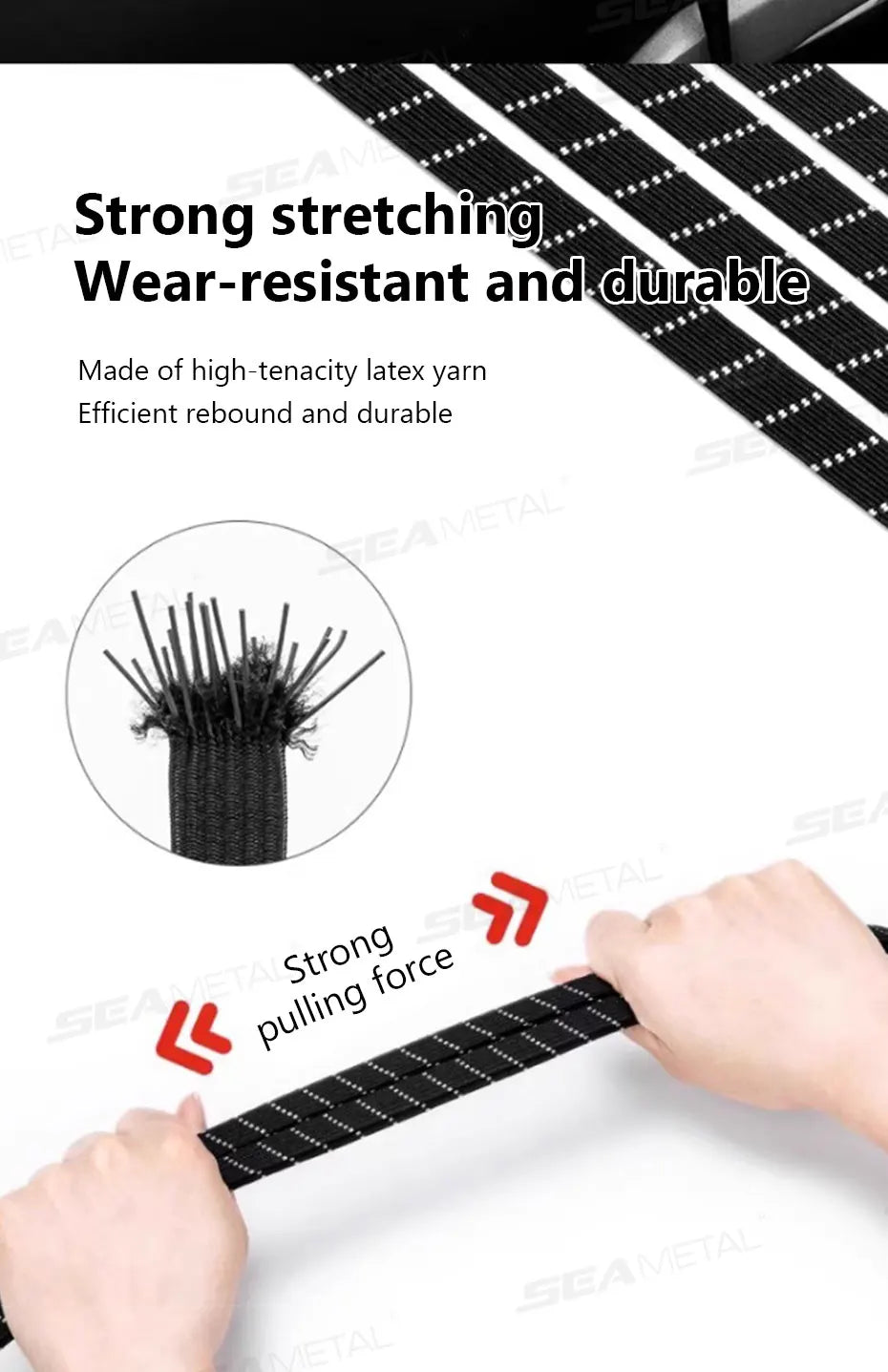 BLALION Motorcycle Luggage Strap Universal Elastic Suitcase with Safety Hook-Versatile Helmet Mesh Gear Transport Durable Sleek