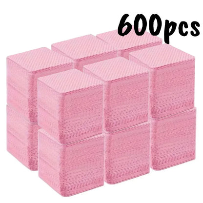 20/100/200/400/600pcs Lint-Free Nail Wipes Gel Cleansing Tissues Aluminum-Free Nail Polish Remover Pads for NaiArt Beauty Cleaning Care Tool