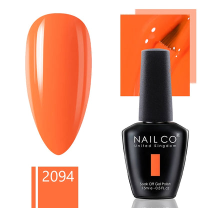 NAILCO 15ml Gel Nail Polish Nude Pink Gellak Color Series Gel Lacquer Set For Nails Glitter UV Nail Art LED Flower Gel Varnishes