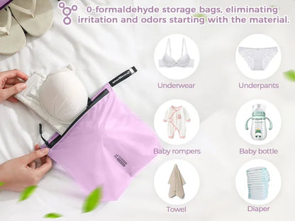 Travel Luggage Organizer Pouch Waterproof Zipper Packing Sacks Translucent Clothes Sorting Bag Suitcase Insert Accessories