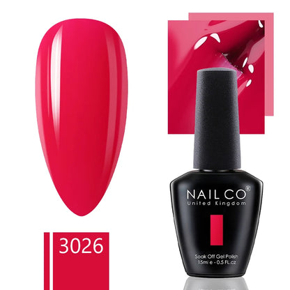 NAILCO 15ml Gel Nail Polish Nude Pink Gellak Color Series Gel Lacquer Set For Nails Glitter UV Nail Art LED Flower Gel Varnishes