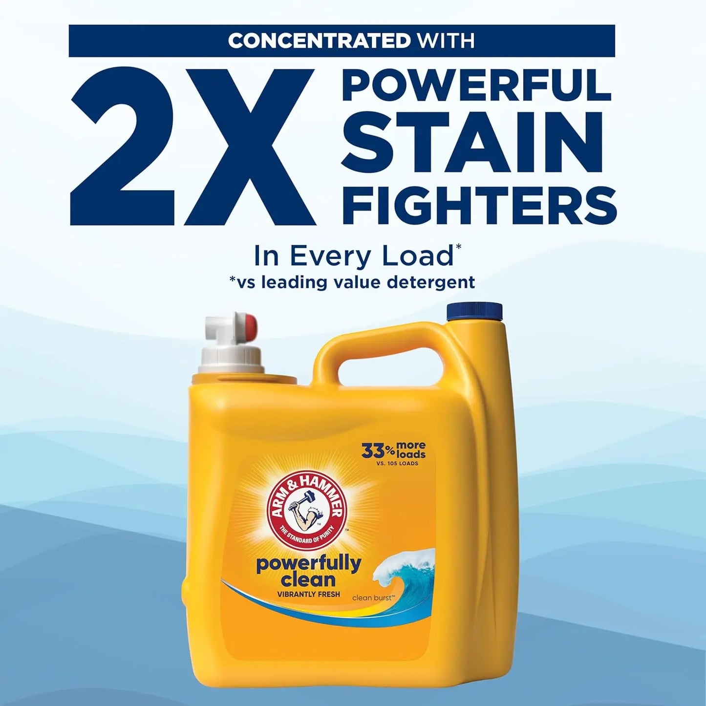 Fresh Burst Liquid Laundry Detergent, 170 fl oz for 170 Loads, HE Compatible Cleaner