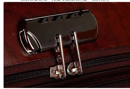 Men Business Travel Rolling Luggage Suitcase Under Seat Carry on Suitcases 18 Inch Travel Luggage Bag with 4 Spinner Wheels