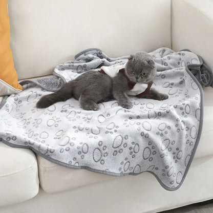3 Sizes Super Soft Fluffy Premium Fleece Pet Blanket Pet Mat Warm Comfortable Blanket for Cat Dogs Cat Pet Supplies Easy Clean