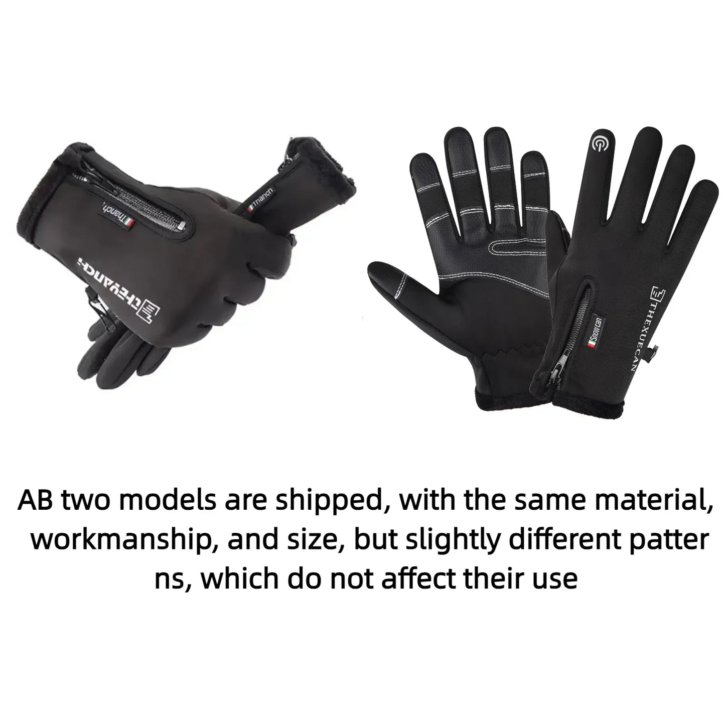 Winter Gloves -40 ℃ Waterproof Thermal Touch Screen Thermal Windproof Warm Gloves Cold Running Riding Sports Hiking Ski Gloves