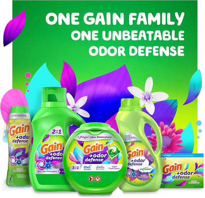 Super Fresh Blast Scent Liquid Fabric Softener, 140 FL OZ for 190 Loads, 2-in-1 Freshness and Odor Protection